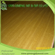 Espesor 1.8mm 2.3mm 2.7mm 3.6mm 3A o 2A Grde Gloden Amarillo Color Ep Teca Fancy Plywood con Precio Más Económico